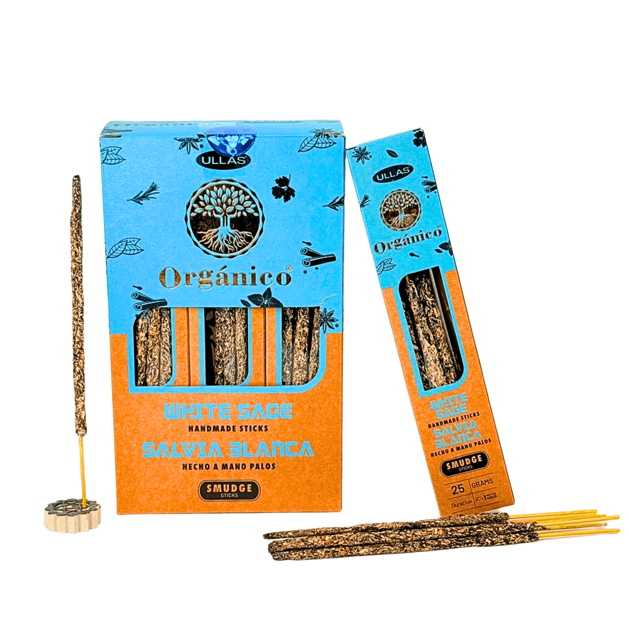 Ullas biologico salvia bianca smudge stick-25g